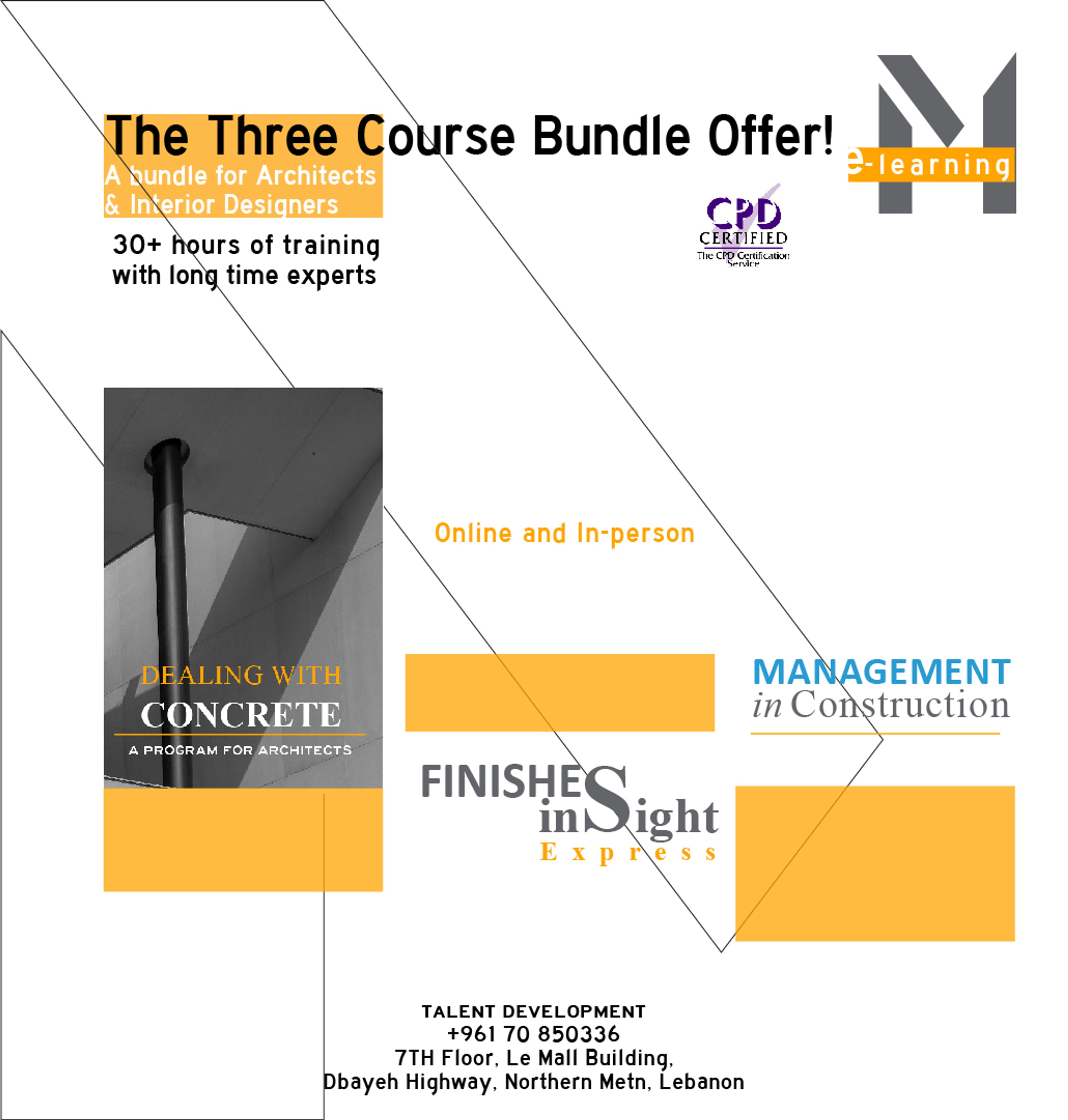 THE THREE-COURSE BUNDLE OFFER FOR CIVIL ENGINEERSARCHITECTS AND INTERIOR ARCHITECTS