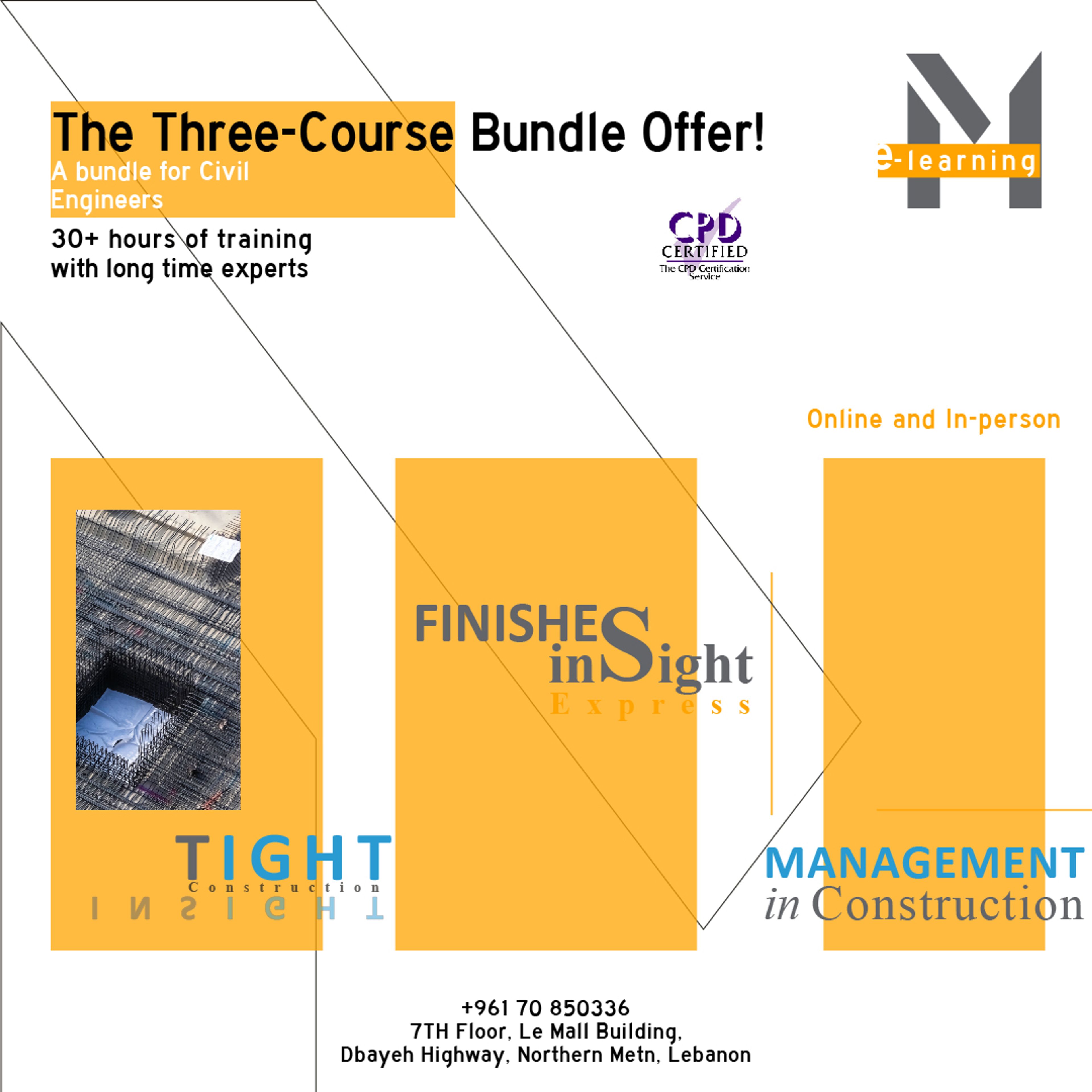 THE THREE-COURSE BUNDLE OFFER FOR CIVIL ENGINEERS